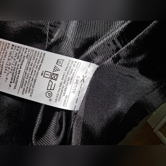 Banana Republic 0P Petite long Sleeve Black/Grey Blazer Basic Work Wear - Picture 2 of 8